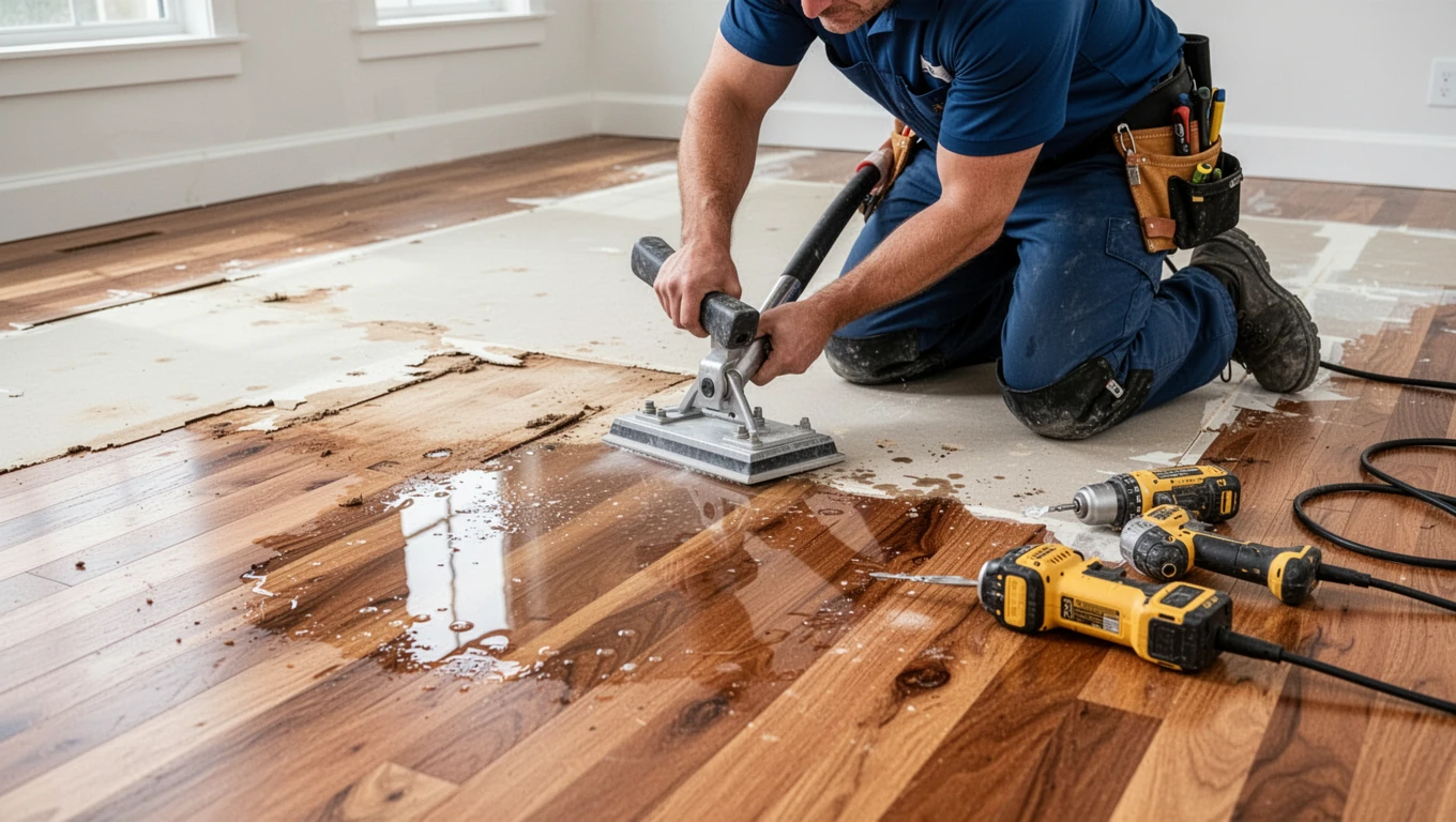 Hardwood Floor Water Damage Repair